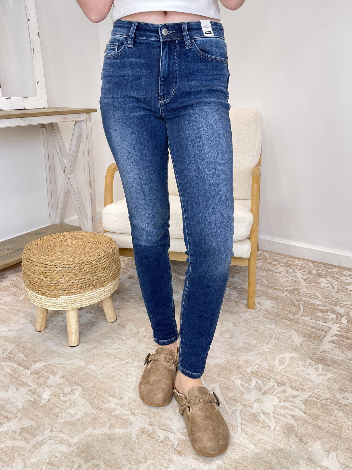 Judy Blue High-Rise Thermal Skinny Jeans - Lavender HillsJudy Blue82635REG-DK-1(25)