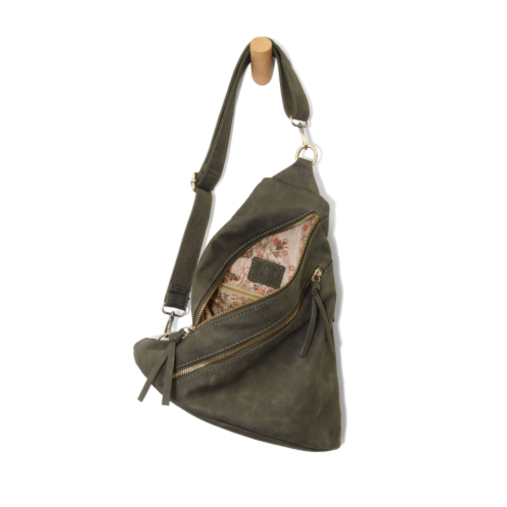 Peyton Double Zip Convertible Sling/Backpack - Lavender Hills BeautyJoy SusanL8184-00