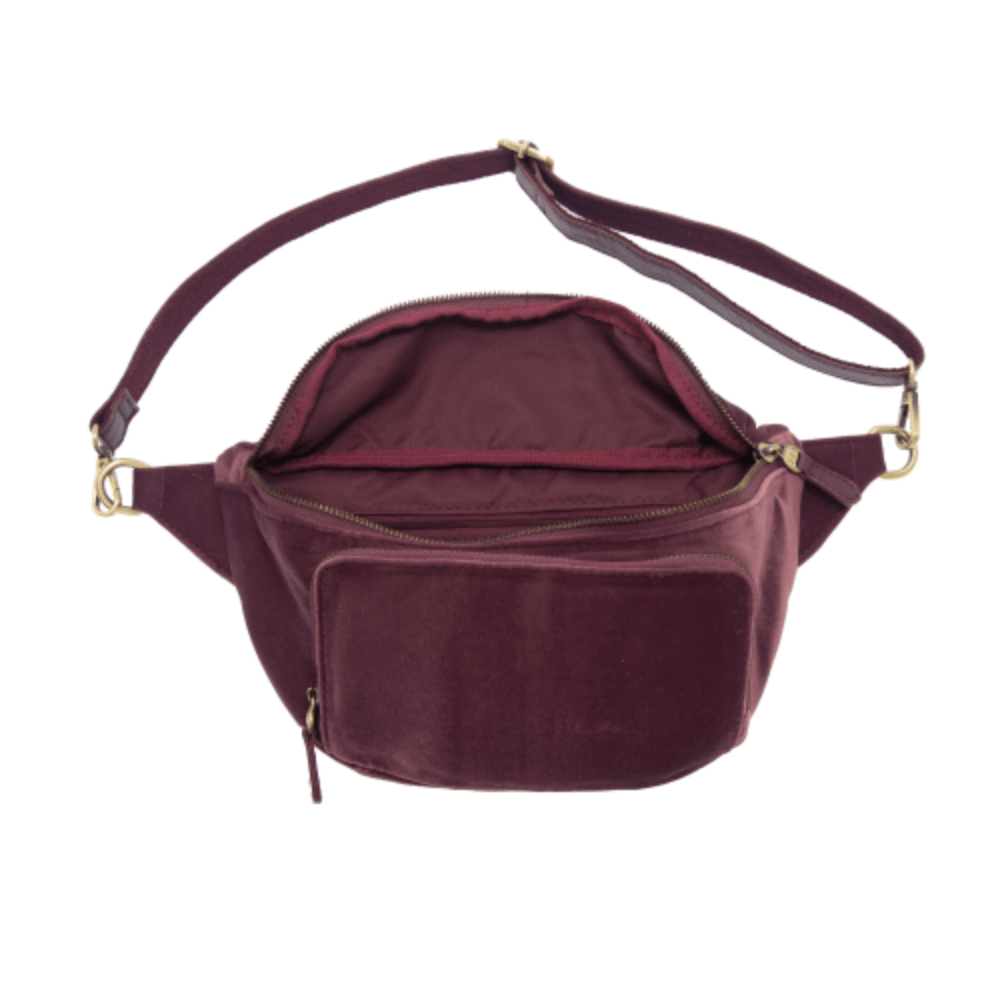 Velvet Sling Belt Bag - Lavender Hills BeautyJoy SusanL8197-99