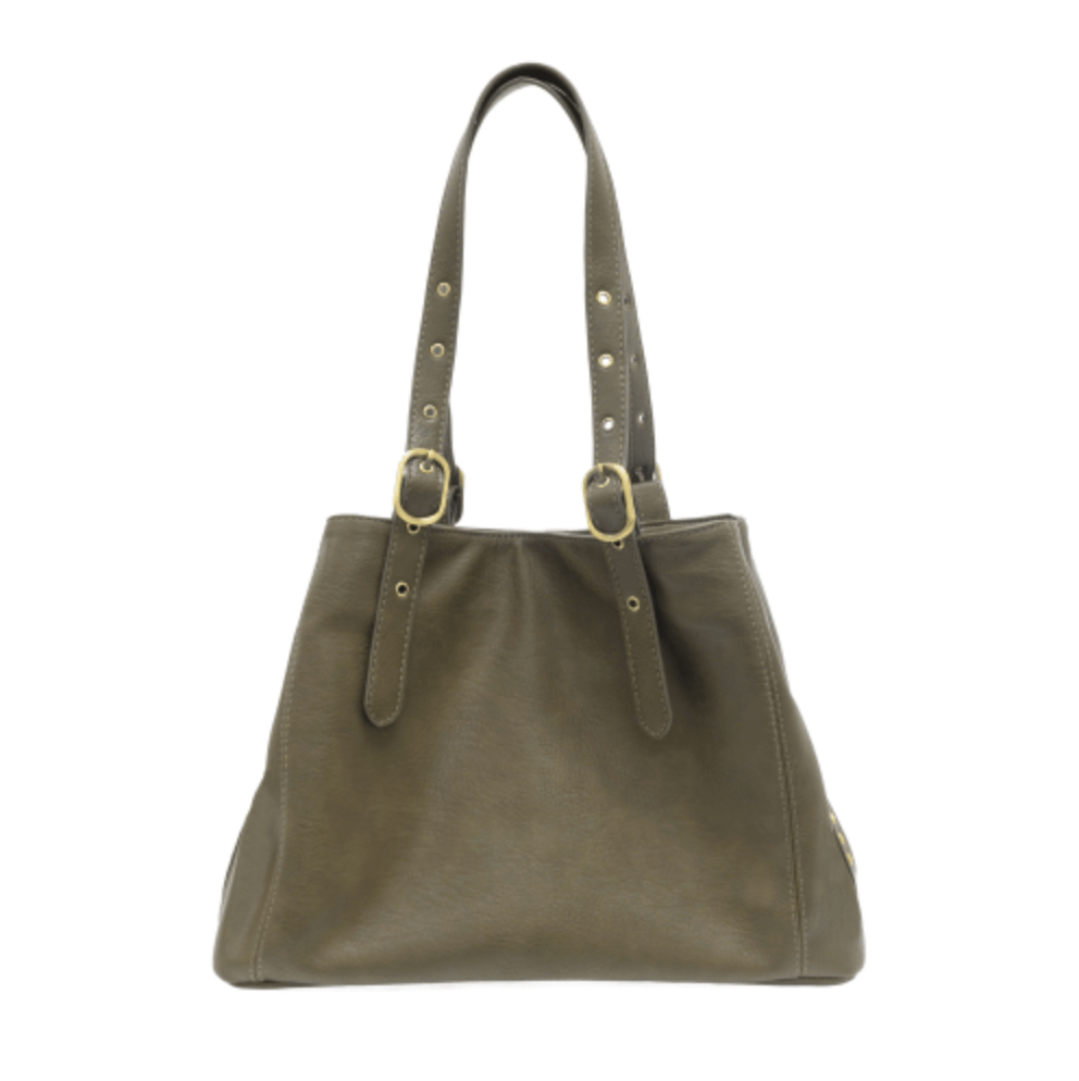 Studded Tote Handbag Purse - Lavender Hills BeautyJoy SusanL8239-00
