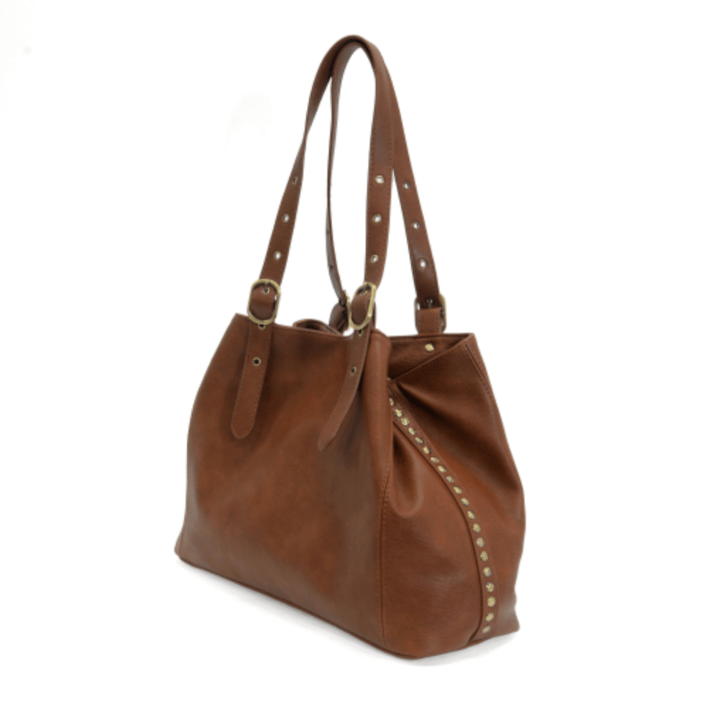 Studded Tote Handbag Purse - Lavender Hills BeautyJoy SusanL8239-62