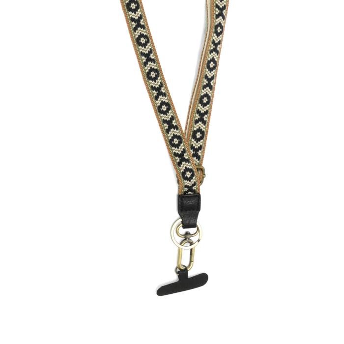 Neutral X's & O's Adjustable Lanyard - Lavender Hills BeautyJoy Susan