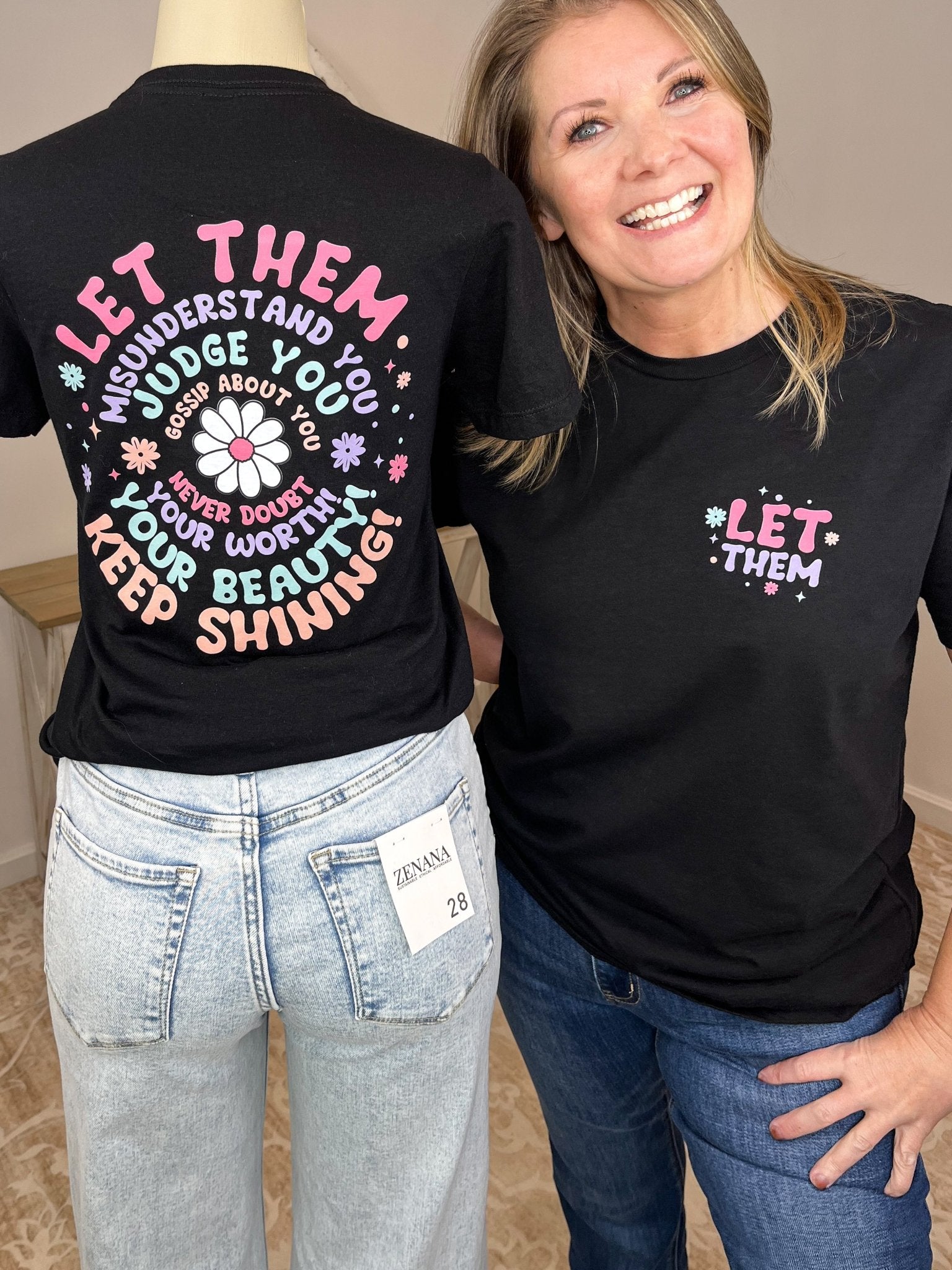 Let Them Misunderstand You Graphic Tee – Inspirational Empowerment Floral Shirt - Lavender Hills BeautyLavender Hills Beauty