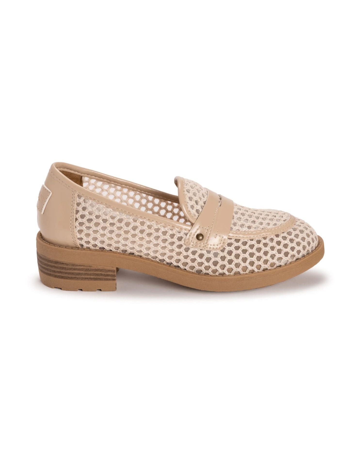 Muk Luks Women's Vania Heeled Loafer – Breathable Mesh - Cream - Lavender HillsMuk Luks1200357103-6