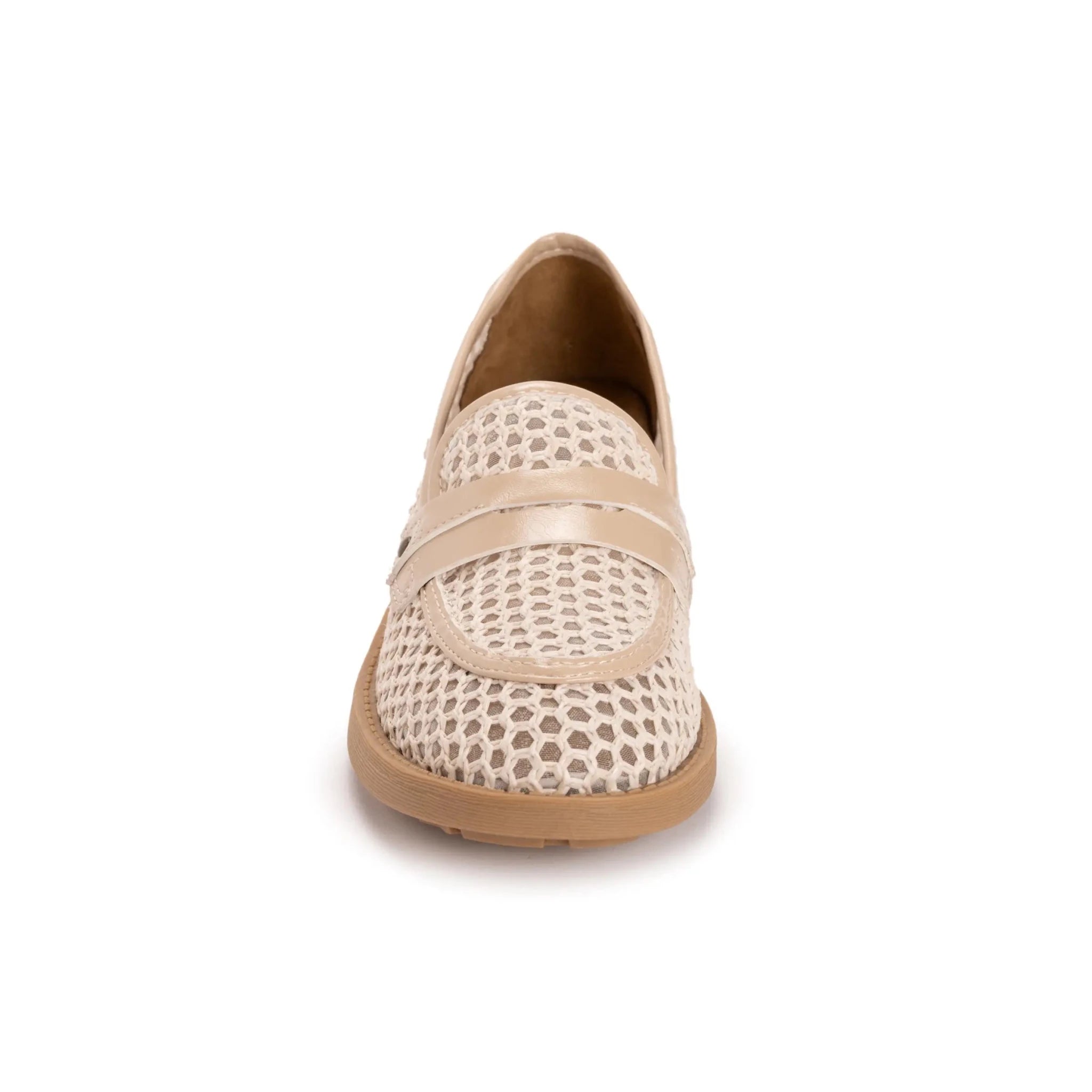 Muk Luks Women's Vania Heeled Loafer – Breathable Mesh - Cream - Lavender HillsMuk Luks1200357103-6