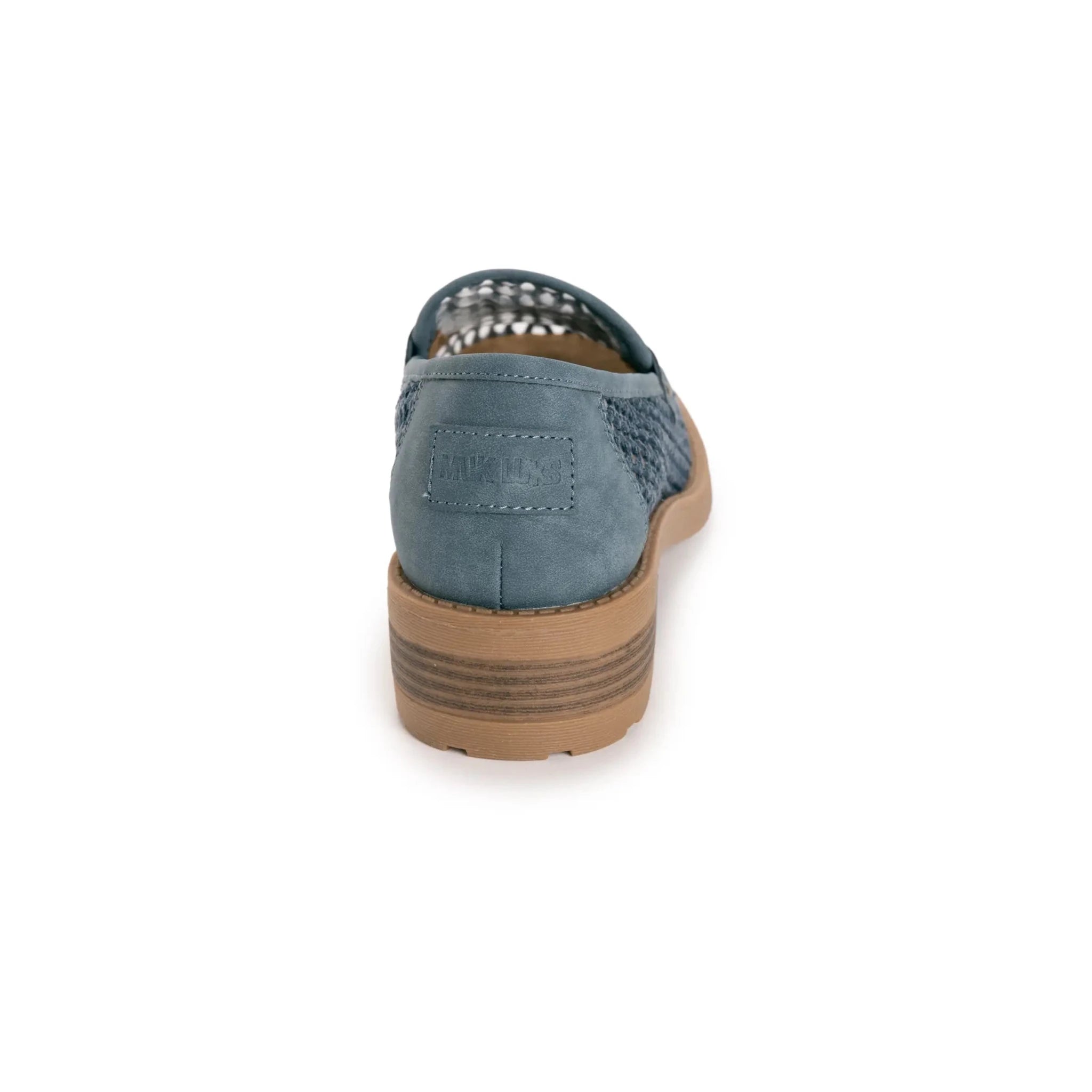 Muk Luks Women's Vania Heeled Loafer – Breathable Mesh - Dusty Blue - Lavender HillsMuk Luks1200357403-6