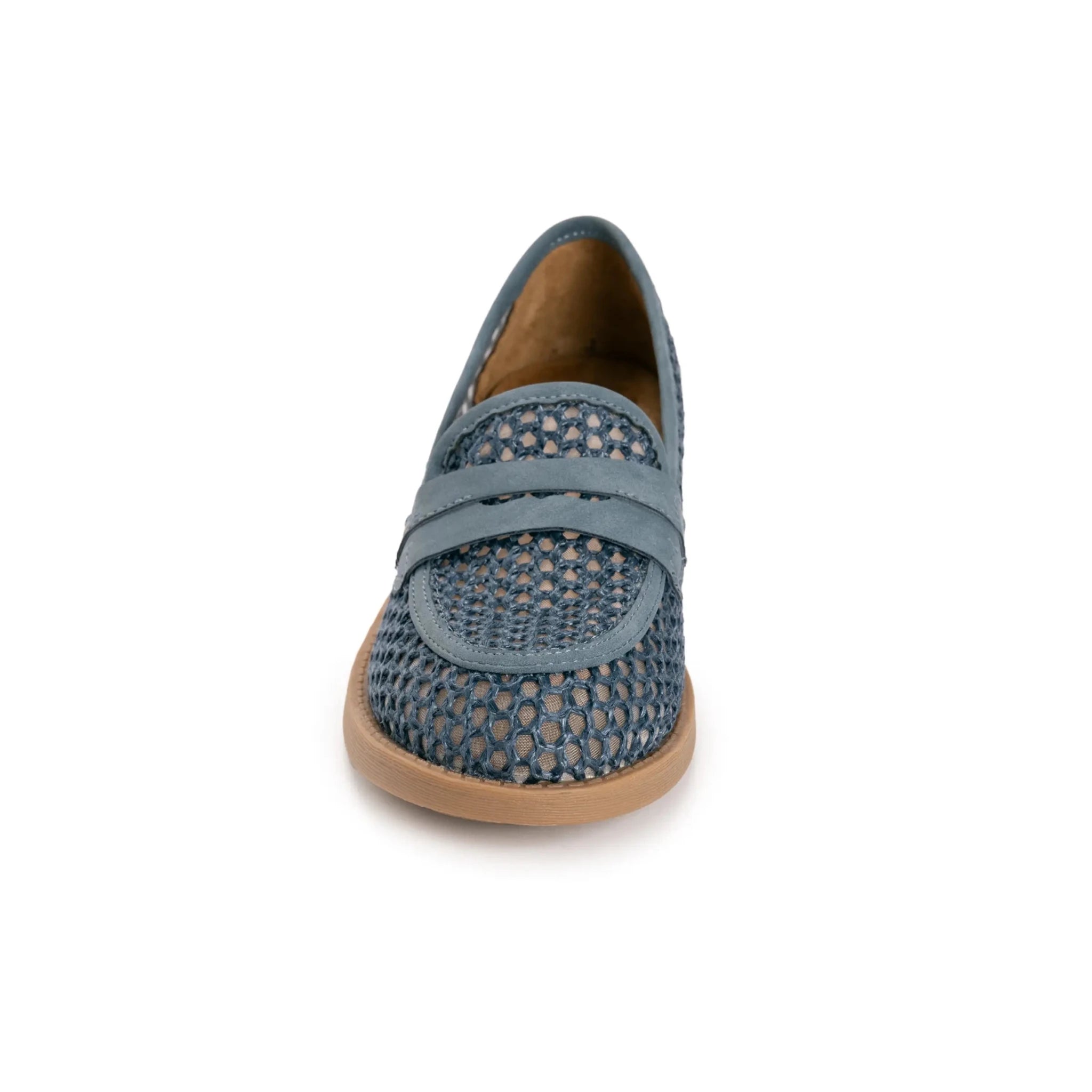 Muk Luks Women's Vania Heeled Loafer – Breathable Mesh - Dusty Blue - Lavender HillsMuk Luks1200357403-6