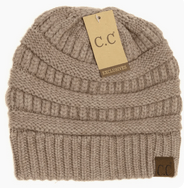 C.C Beanie Mixed Soft Yarn Beanie - Lavender Hills BeautyC.C Beanie