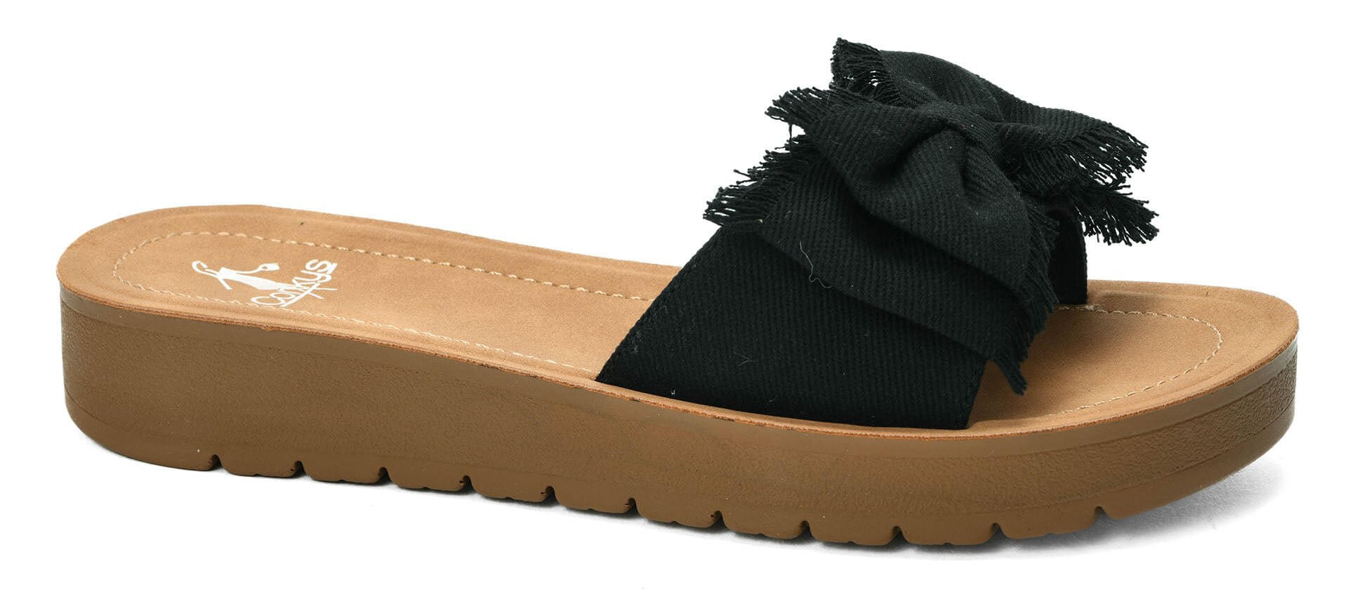Corky's Footwear Spray Tan Canvas Sandal Slide - Black - Lavender Hills BeautyCorkys Footwear41 - 0412 - BLCV - 6