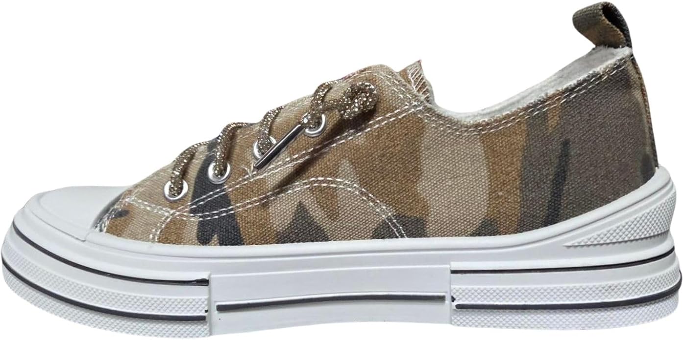 Very G Women’s Aman Camo Platform Sneakers – Sand - Lavender HillsVery G