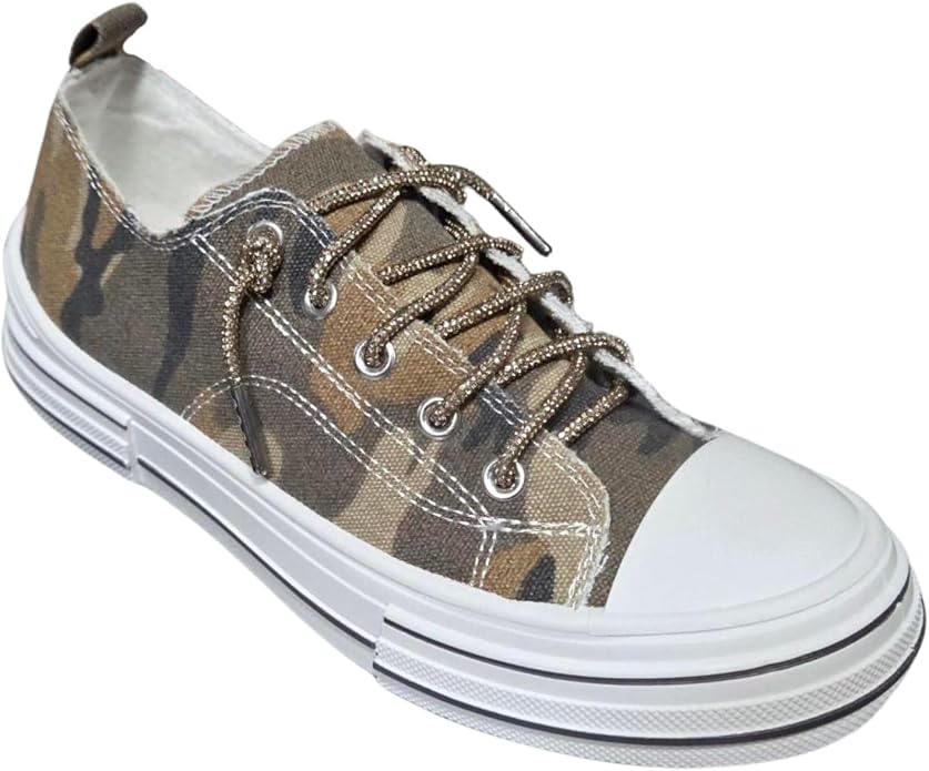 Very G Women’s Aman Camo Platform Sneakers – Sand - Lavender HillsVery G