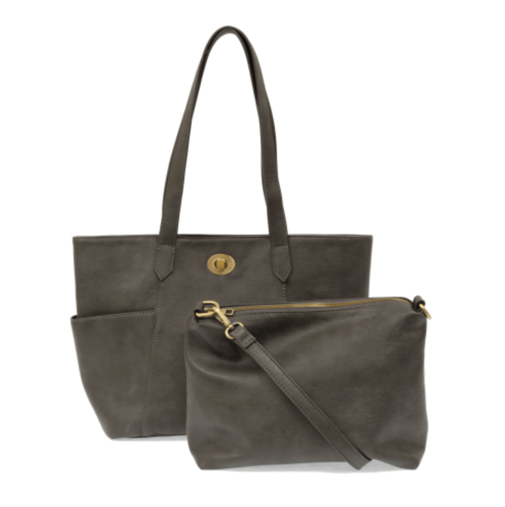 Turnlock Tote Handbag Purse - Lavender Hills BeautyJoy SusanL8144-98