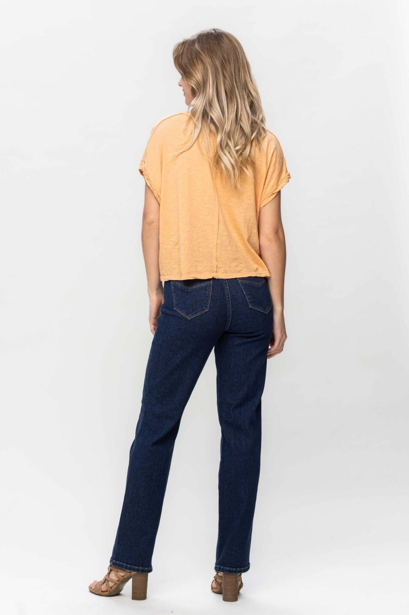 Josie Tummy Control Classic Straight Jeans - Lavender Hills BeautyJudy Blue