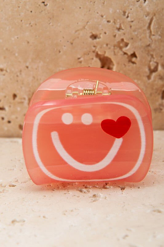 Smiley Face Hair Claw Clip - Lavender Hills BeautyLavender Hills Beauty40H611
