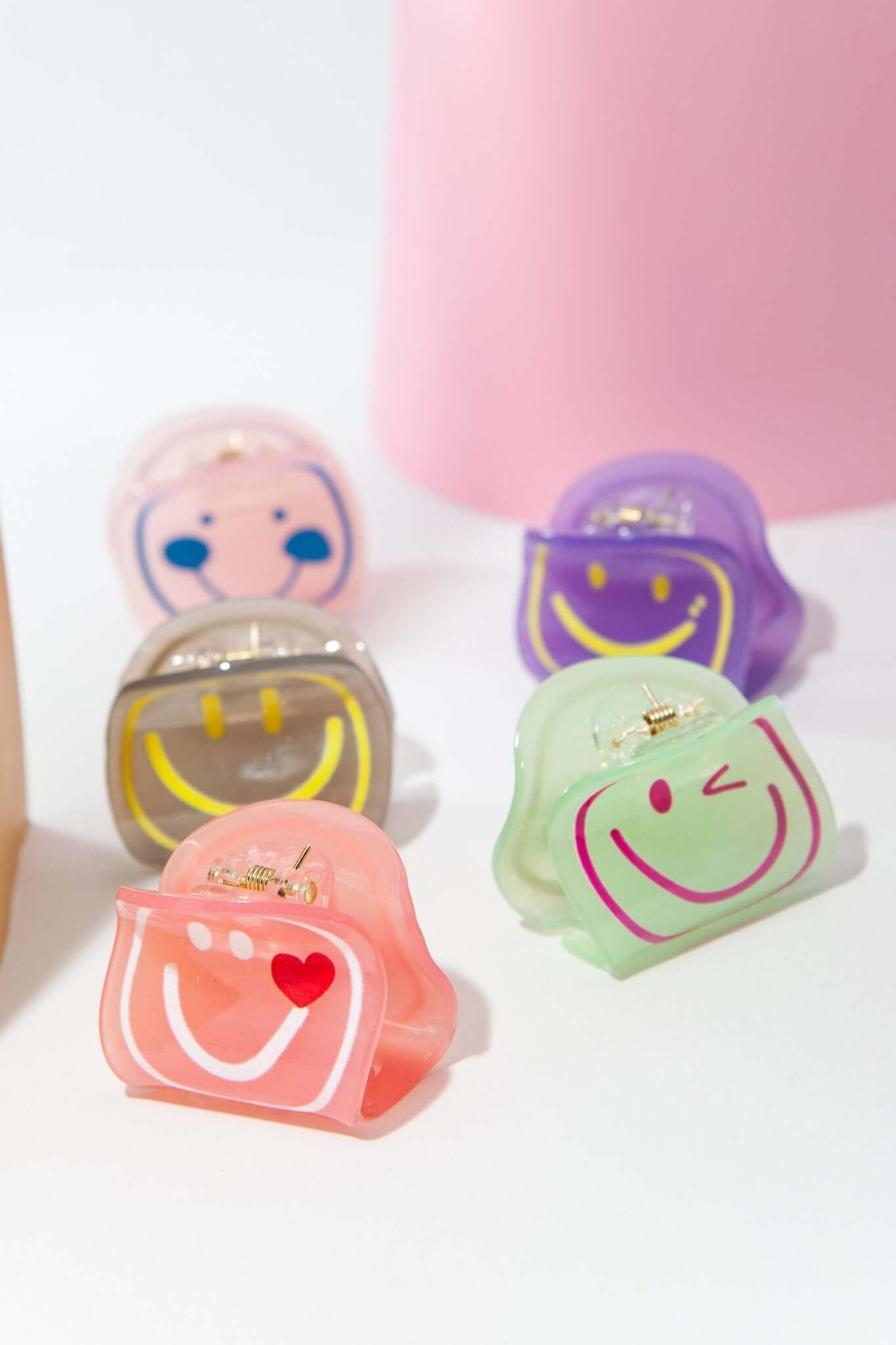 Smiley Face Hair Claw Clip - Lavender Hills BeautyLavender Hills Beauty40H611